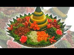 Cara Cantik Membuat Dan Menghias Nasi Tumpeng Youtube Resep Masakan Ukiran Buah Nasi
