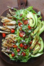 Rosemary Chicken Salad With Avocado And Bacon Recipe Dinner Salads Rosemary Chicken Rosemary Chicken Salad