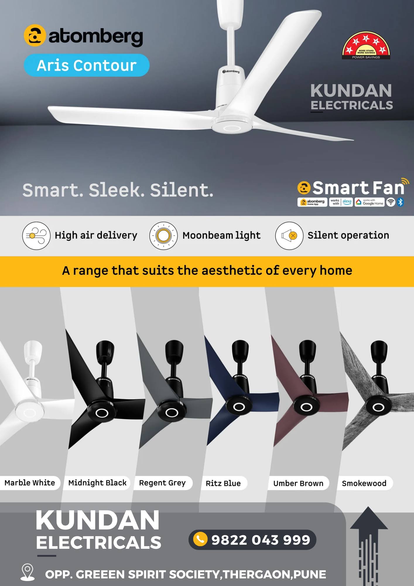 Atomberg Aris Contour Smart BLDC Ceiling Fan product image