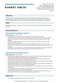 They are employed by banks, trust companies, credit unions and similar financial institutions. Financial Services Representative Resume Samples Qwikresume