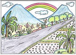 Download gambar pemandangan a untuk sd. Gambar Pemandangan Anak Sd Harian Nusantara