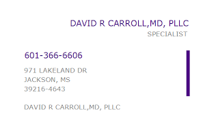 Multimodal survey research project, david carroll, michael schober, october 12; 1124266952 Npi Number David R Carroll Md Pllc Jackson Ms Npi Registry Medical Coding Library Www Hipaaspace Com C 2021