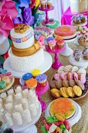 Dessert Table For A Mexican Fiesta Mexican Baby Shower Mexican Party Theme Mexican Theme Baby Shower