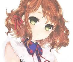 Epingle Par Noemi Mendez Sur Filles D Anime En 2020 Yeux Verts Cheveux Bruns Cheveux Courts Chatain Cheveux Courts Bruns