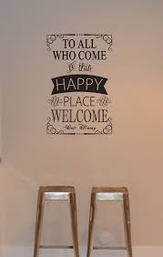 To All Who Come To This Happy Place Disney Decal Sticker Walt Etsy Disney Decals Sticky Vinyl Happy Places