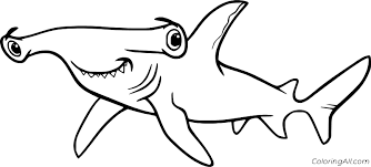 Find more cute shark coloring page pictures from our search. Cute Hammerhead Shark Coloring Page Coloringall