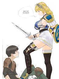 seset, sophitia alexandra, namco, soul calibur, bad id, bad pixiv id,  highres, 1boy, 1girl, armor, ball busting, bdsm, blonde hair, breasts, cbt,  comic, crotch kick, crotch stomping, crying, defeat, english text, femdom,