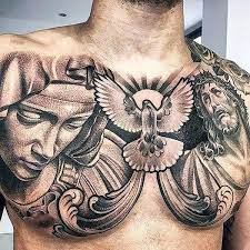 Chest piece tattoos are on display these days. 32 Awesome Chest Tattoos For Men In 2021 The Trend Spotter