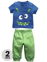 Ladybird Baby Boys 2 Piece Monster Set Woolworths Co Uk Baby Lane Cute Baby Boy Baby Boy