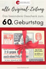 Original Zeitung Vom Geburtstag Als Geschenk Geburtstagswoche Geschenke Geschenk Zum 60