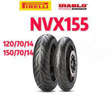 Rpm yellow tdr cvt belt for aerox (nvx) '155 kevlar (b65) all new cvt pulley assy tdr wheel systems tdr tire valve cap (cnc type) black tdr tire valve cap (cnc type) blue. Pirelli Rosso Scooter Yamaha Nvx 155 Front And Rear Tyre Size 2019 Shopee Malaysia