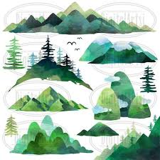 Watercolor Mountains Clipart Mountain Download Instant Etsy In 2021 Mountain Clipart Watercolor Mountains Watercolor Mountains Tattoo