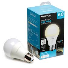 Control the lights in a single room with your voice. Merkury Innovations A19 Smart Light Bulb 60w Dimmable White Led Requires 2 4ghz Wifi 1 Pack Walmart Com Walmart Com