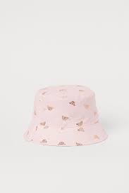 Patterned Bucket Hat Light Pink Butterflies Kids H M Ca Bucket Hat Fashion Cute Bucket Hats Cute Hats