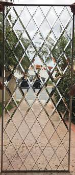 Reading from left to right, the panels represent music, painting, literature. Traditional Timeless Beveled Diamonds Leaded Glass Window Etsy