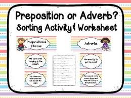 Give Students The Practice They Need In Distinguishing Between Prepositions And Adverbs This Set Sorting Activities Critical Thinking Activities Prepositions