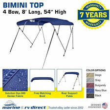 4 bow square bimini replacement tops. Boat Pontoon 4 Bow Bimini Top Replacement Canvas With Zippered Pockets No Frame 89 95 Picclick