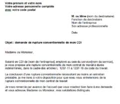 Coover met à votre disposition un modèle de lettre de démission rédigé par notre département juridique. Modele De Lettre De Demande De Rupture Conventionnelle