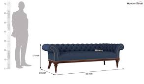 Free delivery and returns on ebay plus items for plus members. Buy Swanson Chesterfield Sofa Fabric Indigo Ink Online In India Wooden Street