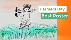 Learn how to draw easy for kids pictures using these outlines or print just for coloring. Farmer S Day Poster Drawing Indian Village Farmer Drawing Kisan Diwas Drawing Easy à¤• à¤¸ à¤¨ à¤¦ à¤µà¤¸ Youtube
