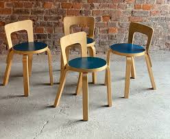 Alvar Aalto Model 65 Dining Chairs By Artek Finland Circa 1950s In 2020 Dining Chairs Chair Alvar Aalto