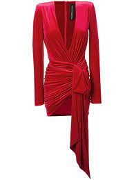 Alexandre Vauthier Plunging V-neck Dress Fashion Designer Cocktail Dress Dresses