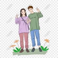 Percampuran antara lelaki dan perempuan yang ajnabi (boleh dikahwini) di sesuatu tempat tanpa ditemani oleh. Kartun Watak Mudah Comel Lelaki Dan Perempuan Pasangan Gambar Unduh Gratis Imej 401308207 Format Psd My Lovepik Com