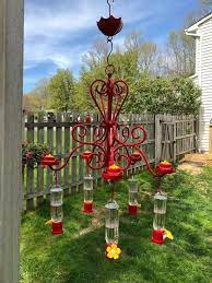 39 Awesome Diy Chandelier Hummingbird Feeder Ideas Whimsical Garden Ideas Whimsical Garden Humming Bird Feeders