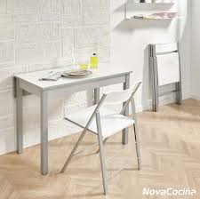 Tienda de mesas y sillas baratas y de calidad. Mesa Abatible Frontal Bayona De Cristal O Laminado Anova Cocina