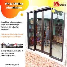 Pintu geser aluminium atau pintu sliding aluminium adalah sebuah pintu geser yang terbuat dari bahan aluminium. Jual Pintu Sliding Aluminium Pt Mulia Jaya Mitra Baja Palembang Sumatera Selatan Indotrading