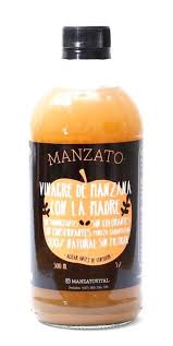 Este vinagre está hecho con manzanas frescas trituradas o malladas que han madurado naturalmente. Vinagre Manzana 500ml Manzato Fitmarketbogota