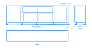 Table console fixe ou extensible pas cher. Tv Stands Media Consoles Dimensions Drawings Dimensions Com