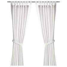 Seashells bathroom single or double shower curtains tie back hooks. Lenda Curtains With Tie Backs 1 Pair Bleached White 55x98 Ikea