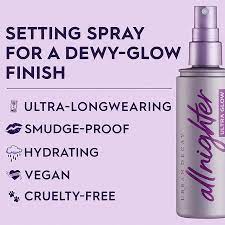Urban Decay Cosmetics All Nighter Ultra Glow Makeup Setting Spray Ulta Beauty
