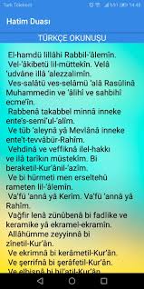 Veşfi merdânâ vekdi duyûnenâ ve beyyid vücûhenâ allâhümme belliğ sevâbe mâ kara'nâhü. Hatim Duasi For Android Apk Download