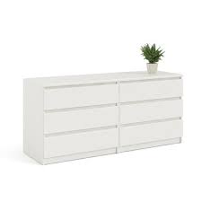 Kepner 6 Drawer Double Dresser White Dresser Bedroom Small White Dresser Modern Bedroom Dressers