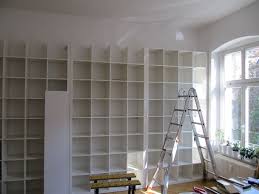 Gigantic Expedit Bookcase Ikea Hackers Expedit Bookcase Ikea Built In Diy Built In Shelves