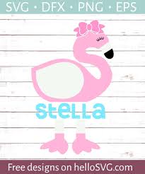 Free vector flamingo svg silhouette clip art, this file can be scaled to use with the silhouette cameo or cricut, brother scan n cut cutting machines. Cute Flamingo Split Monogram Svg Free Svg Files Hellosvg Com