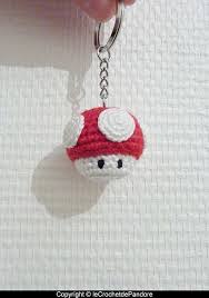 Porte Cle Champignon Mario Mario Crochet Crochet Keychain Pattern Crochet