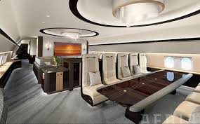 Ultra Luxurious In Flight Experience With Designer Furniture And Hi Tech Systems Cabin Interiors Aircraft Interiors Private Jet Interior