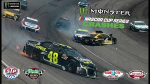 Monster energy is with kurt busch and nascar. 2018 Nascar Cup Crashes Martinsville Richmond Youtube