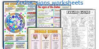 zodiac signs worksheets
