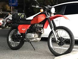 xl250sにxlr250用フォークブーツ取り付け バイク フォーク 山車