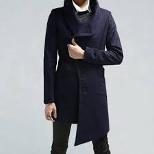 Free Shop Wrap Collar Asymmetric Hem Coat Yesstyle Coat Designer Suits For Men Asymmetric Zip Jacket