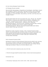 Materi mpls smp wawasan wiyata mandala. Doc Arti Dan Makna Wawasan Wiyata Mandala Pravangesti Widya Academia Edu