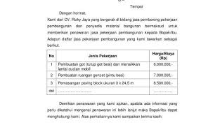 Contoh surat penawaran jasa service ac. Contoh Penawaran Jasa Service Ac Job Id Site Cute766