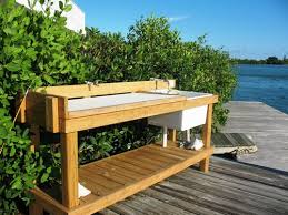 I usually take a folding table to neah bay for bottomfish but im thinking about trying to build something that i can stow away out of the way for salmon. Elkay Stainless Sink New Jersey Hunters