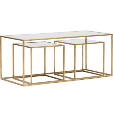 Chelsea 3 Piece Mirrored Coffee Table 1 299 00 Coffee Table Mirrored Coffee Tables Living Room Coffee Table