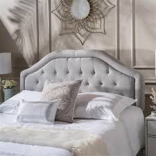 Create a romantic look in your boudoir with the avery fabric upholstered queen size headboard. Best Selling Home Decor Felix Tufted Fabric Headboard Queen Beige Gray 238894 Rona