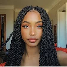 This hairstyle is quite versatile, so you can style it regardless of your hair type. Twist Box Braids Hairstyle Novocom Top